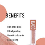 Babe Glittery High Shine Long Lasting Lip Gloss 7 ml